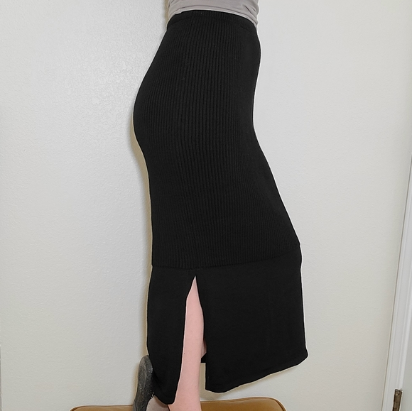 Joseph Tricot Dresses & Skirts - Vintage Joseph Tricot Ribbed Wool Midi Skirt